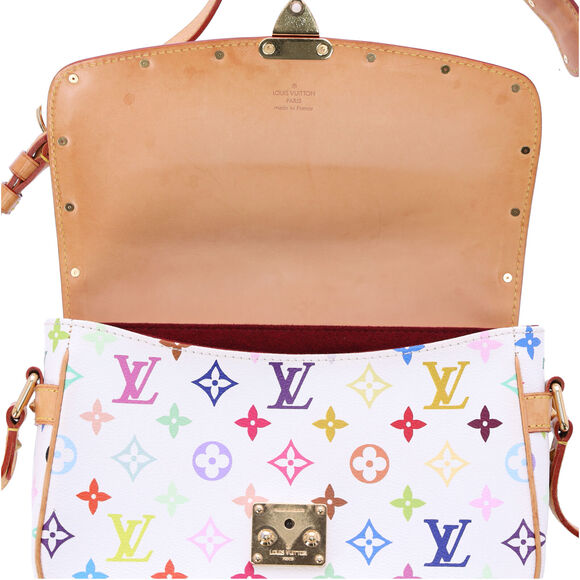 Louis Vuitton Takashi Murakami Monogram Multicolor Sologne White Crossbody - Picture 8 of 8